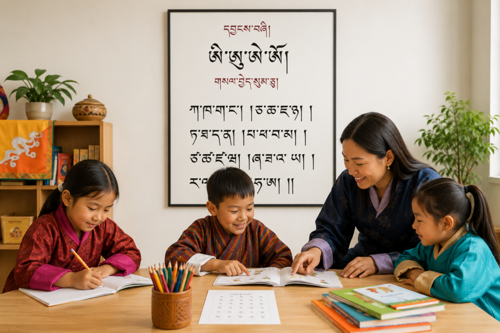 Teacher Dzongkha Dashboard at Little Druk Learners