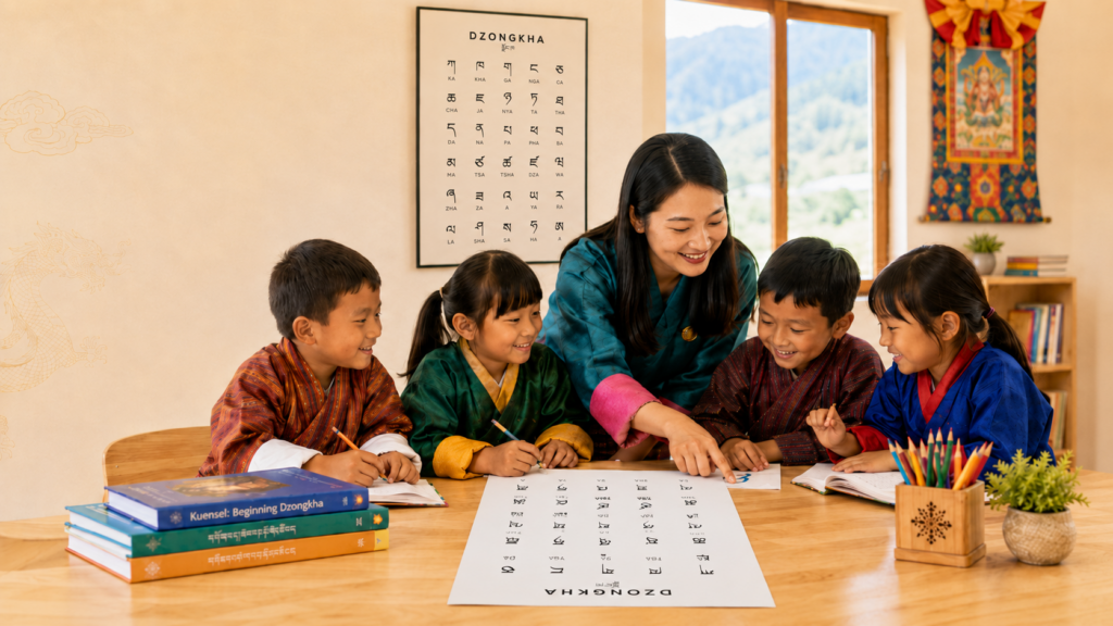 dzongkha classes in canberra for bhutanese children